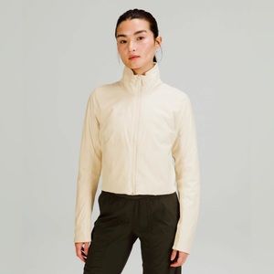 Lululemon BLACK SoftMatte Insulated Softshell Jacket - Fall, Cropped, Size 10